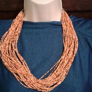 New Beaded necklace with matching earrings